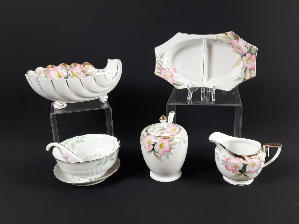 5 Pcs Noritake Azalea incl Mayonnaise Bowl (1 of 3)