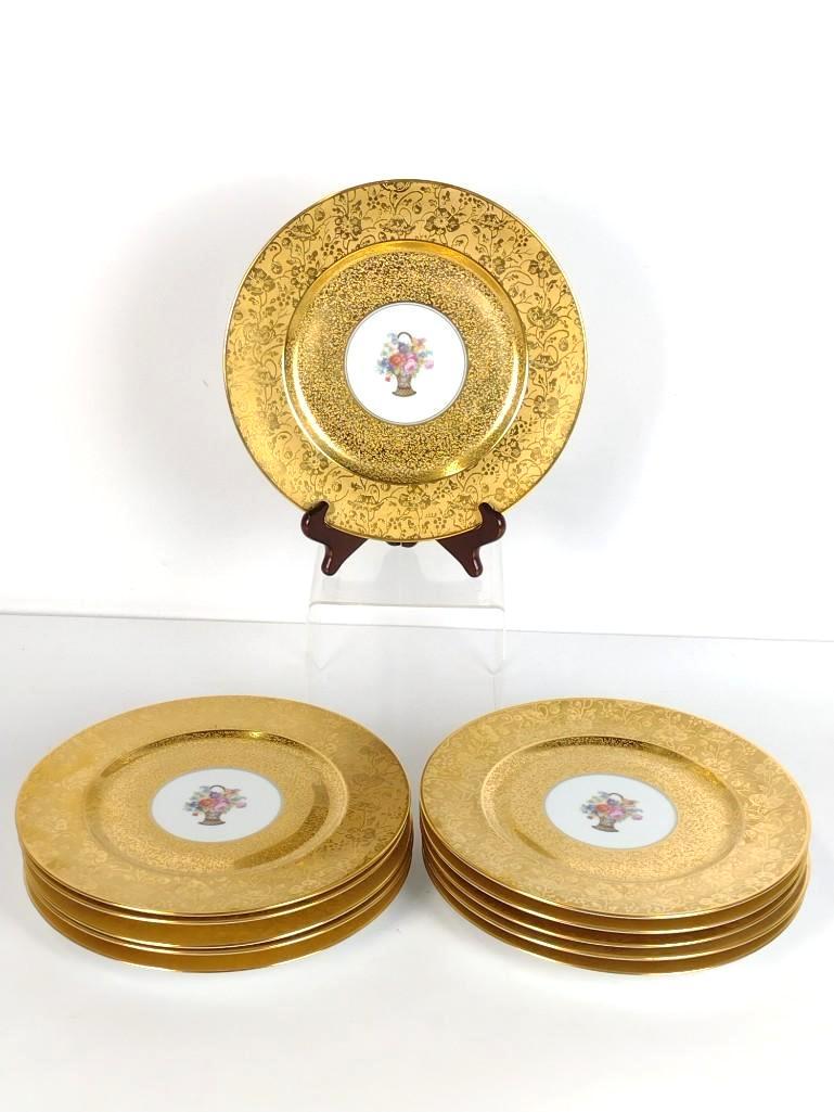 11 Heinrich and Co Stouffer Studio Gold Encrusted 11" Plates (1 of 3)