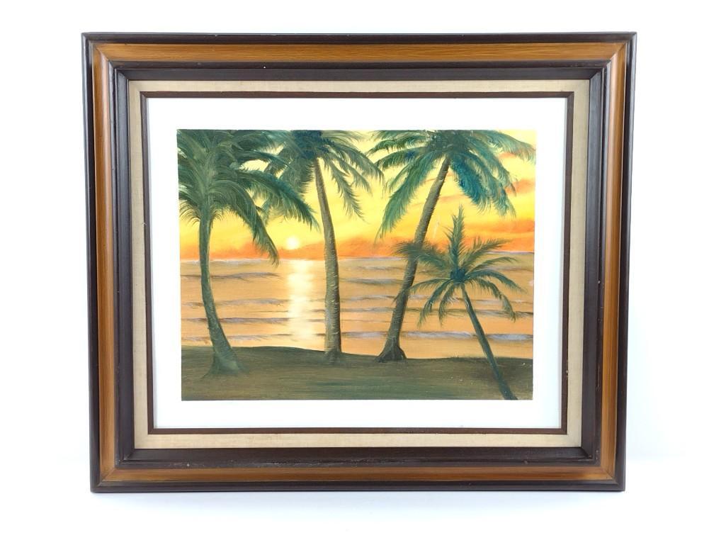 Florida Highwaymen Style Tropical Painting (1 of 2)