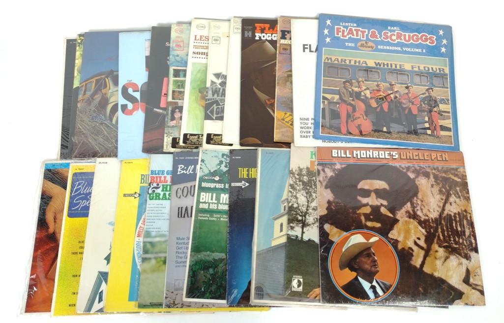 24 Bluegrass Records incl Flatt & Scruggs (1 of 5)