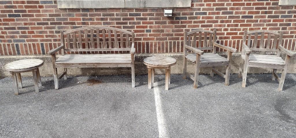 5 Pc Teak Outdoor Set (1 of 11)
