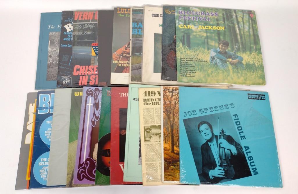 20 Country and Bluegrass Records incl The Johnson Mtn. Boys (1 of 5)