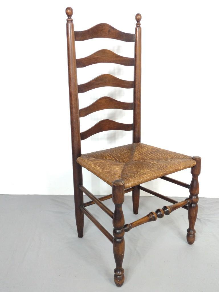 Rush Seated Ladder Back Chair (1 of 5)