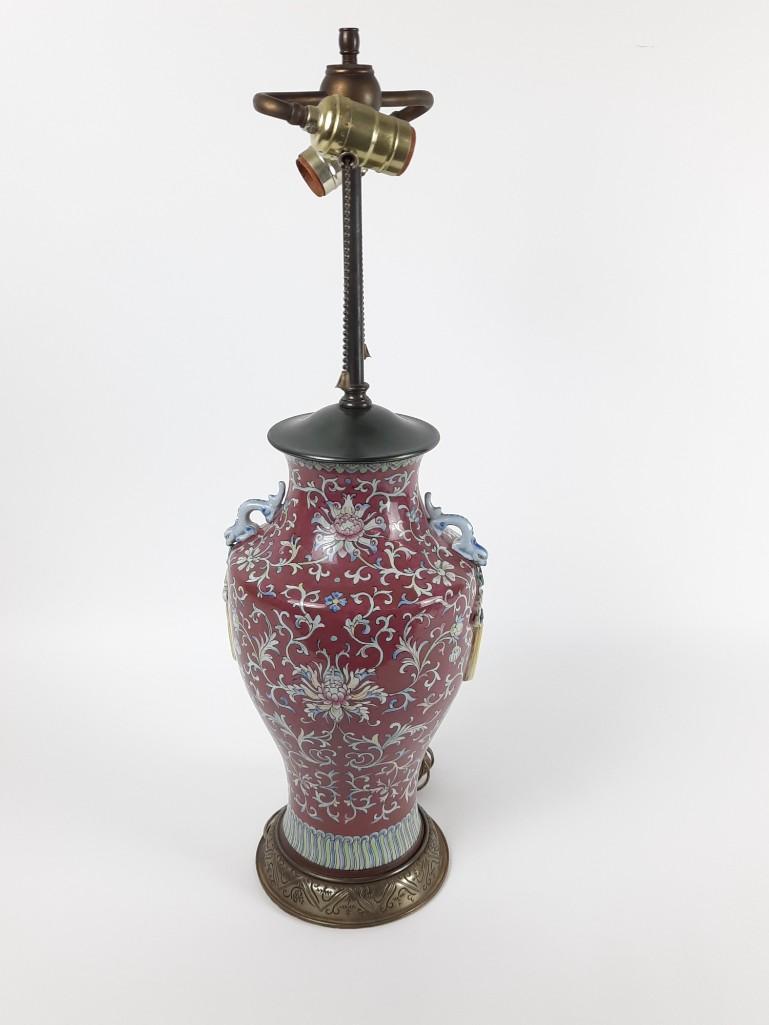 Asian Ceramic Table Lamp (1 of 5)
