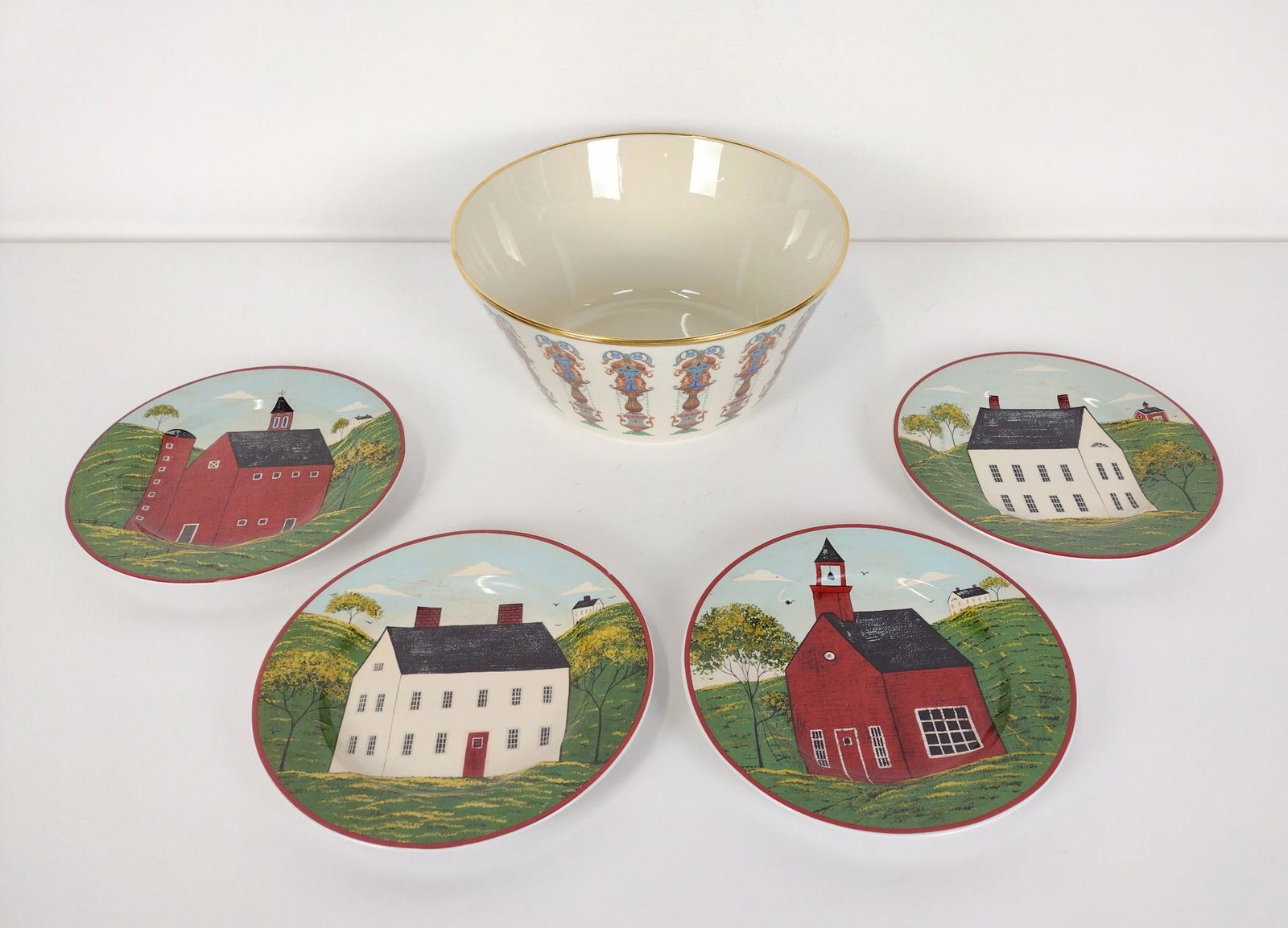 5 Pcs Incl Lenox Lido Bowl (1 of 5)