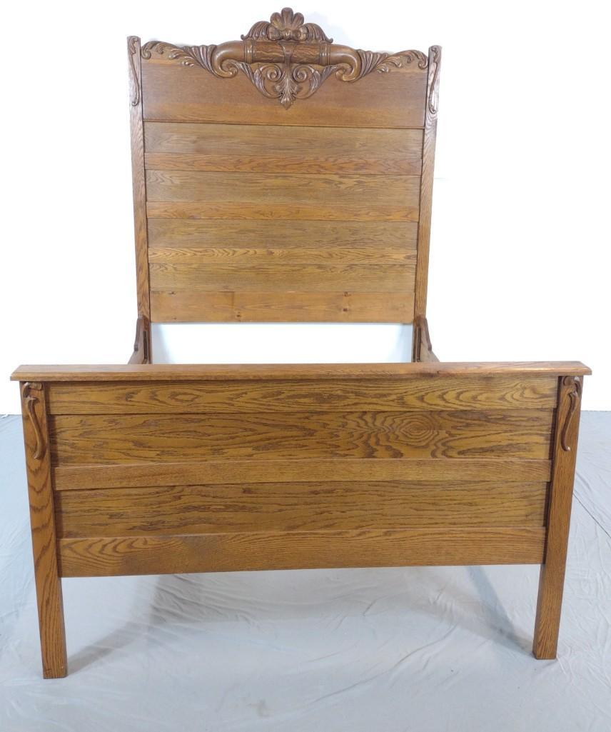 Oak Full Size Bed (1 of 5)