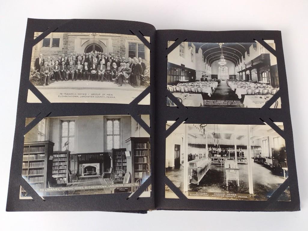 79 Pcs Vintage Elizabethtown, PA Masonic Homes Post Card Album (1 of 19)