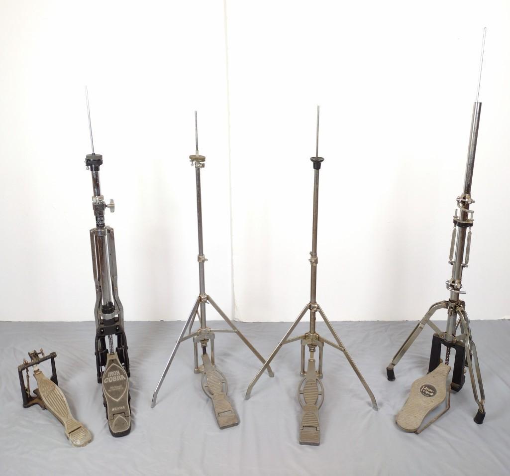 5 Percussion Foot Pedals incl Ludwig Stands (1 of 6)