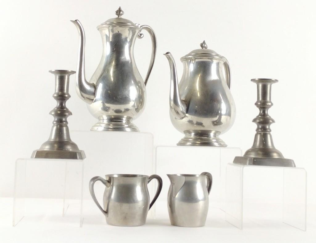 6 Pcs Pewter incl. Kirk & Colonial Casting Co. (1 of 5)