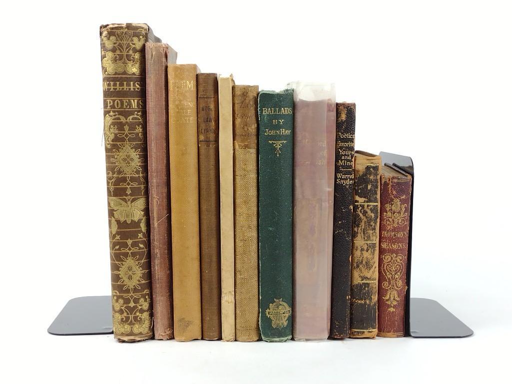 11 Poetry Books Incl John May: Various conditions. DP. IMPORTANT: Before bidding, please read the terms and conditions. When you registered for the auction you agreed to these terms and will be required to comply with them.