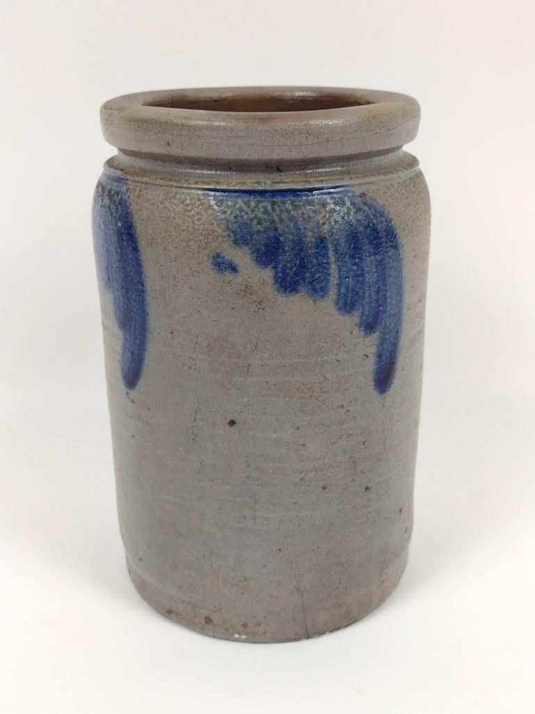 Cobalt Decorated Stoneware Jar (1 of 5)