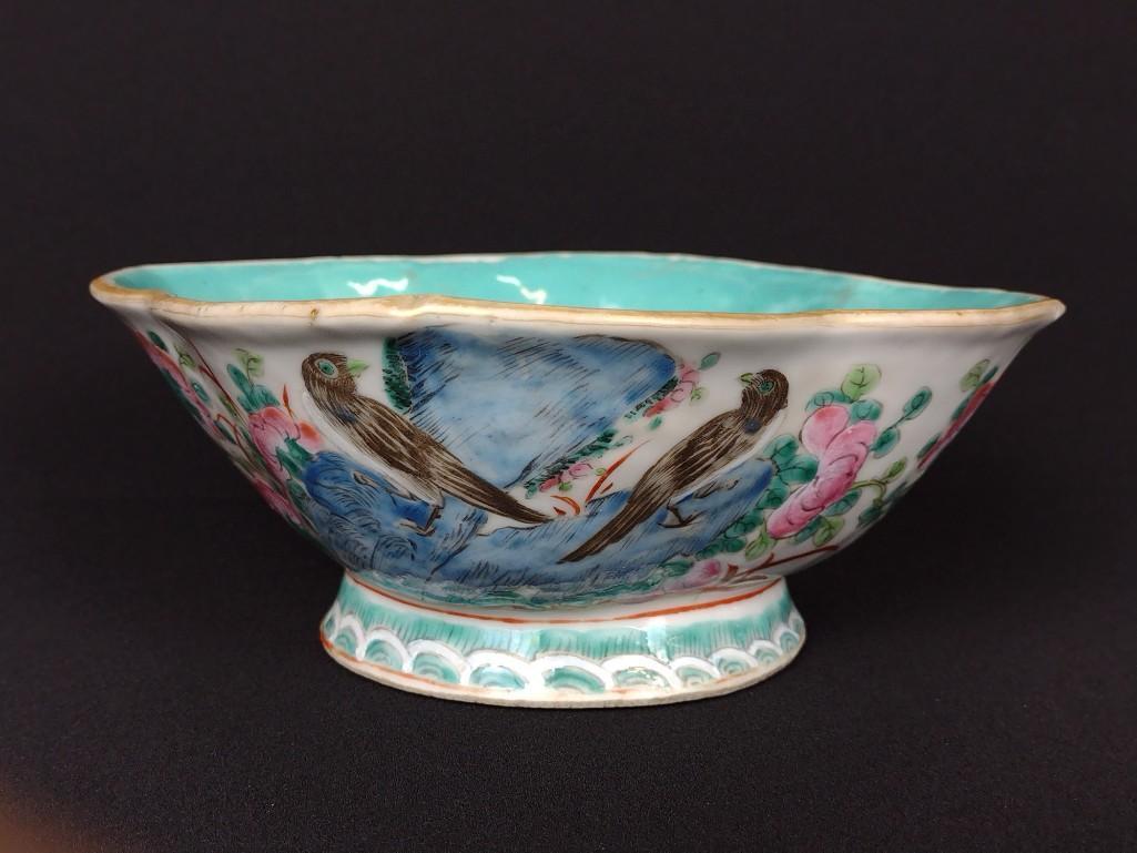 Antique Chinese Bowl with Birds (1 of 7)