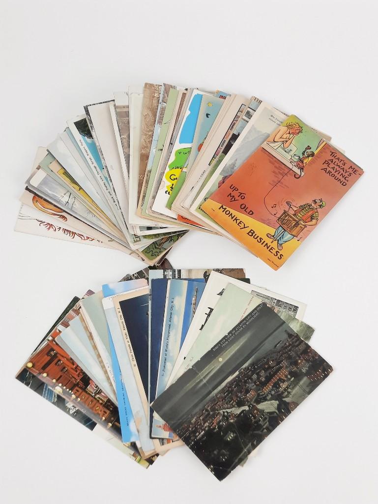 89 Post Cards incl Ocean Liner and Atlantic City (1 of 7)