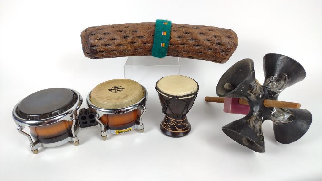 4 Percussion Instruments incl Rain Stick (1 of 2)