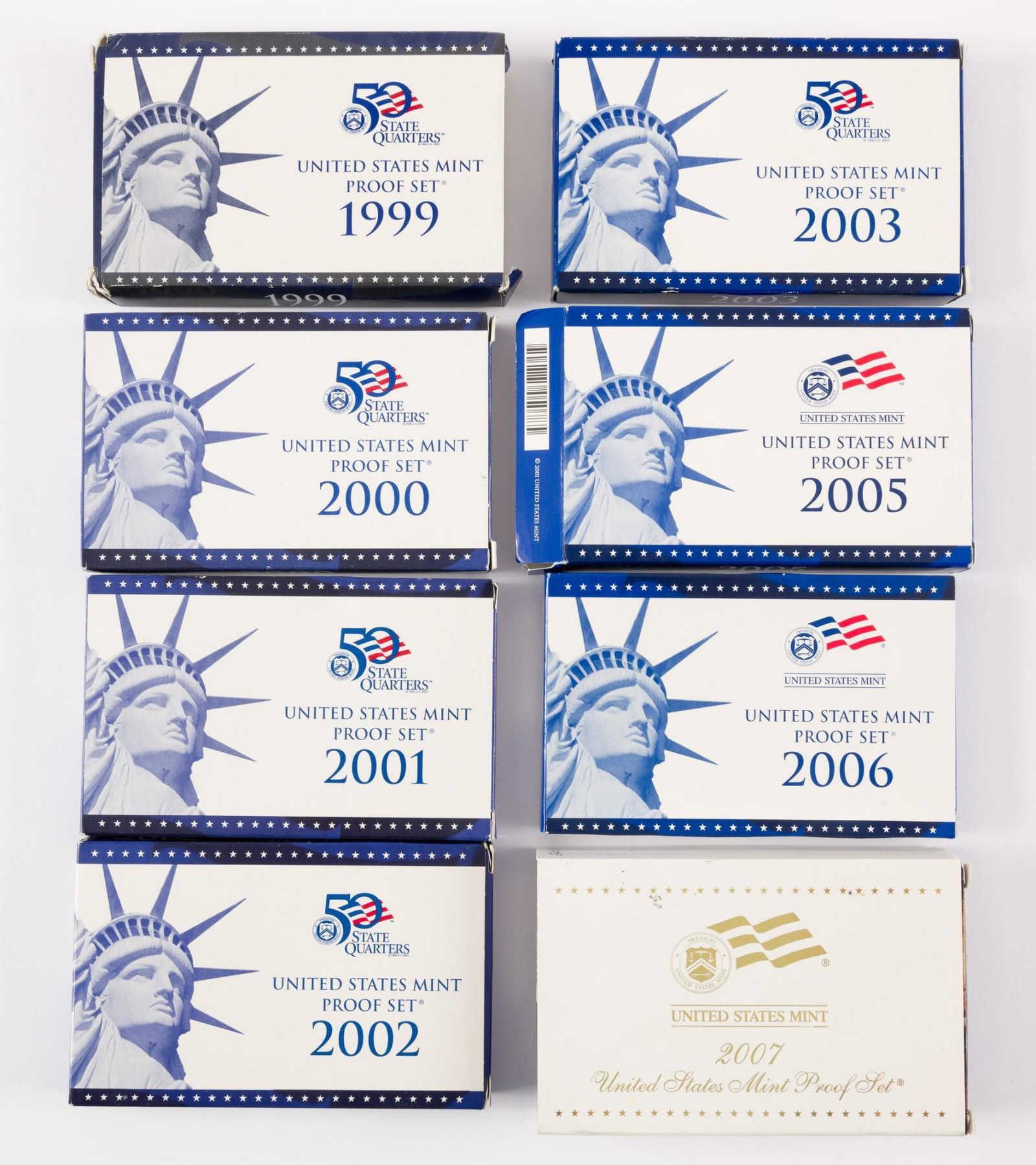 8 U.S. Proof Sets (1 of 2)