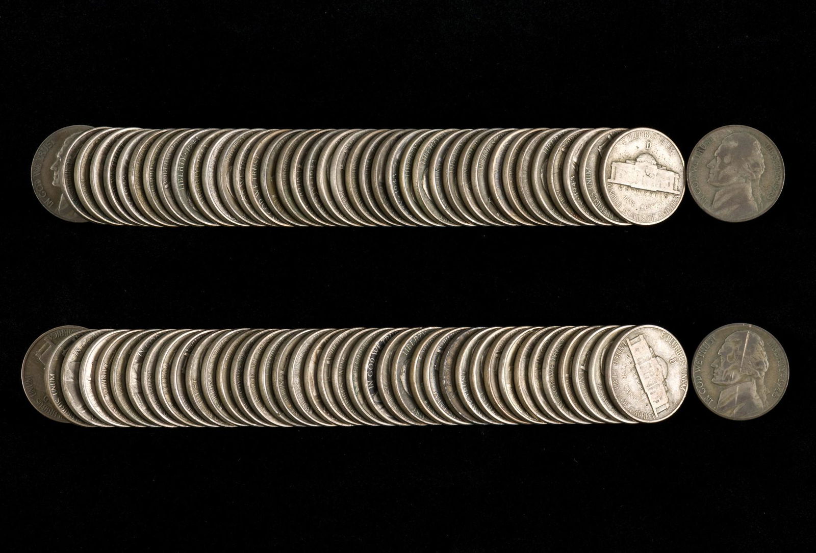 80 1943-D Silver War Nickels (1 of 1)