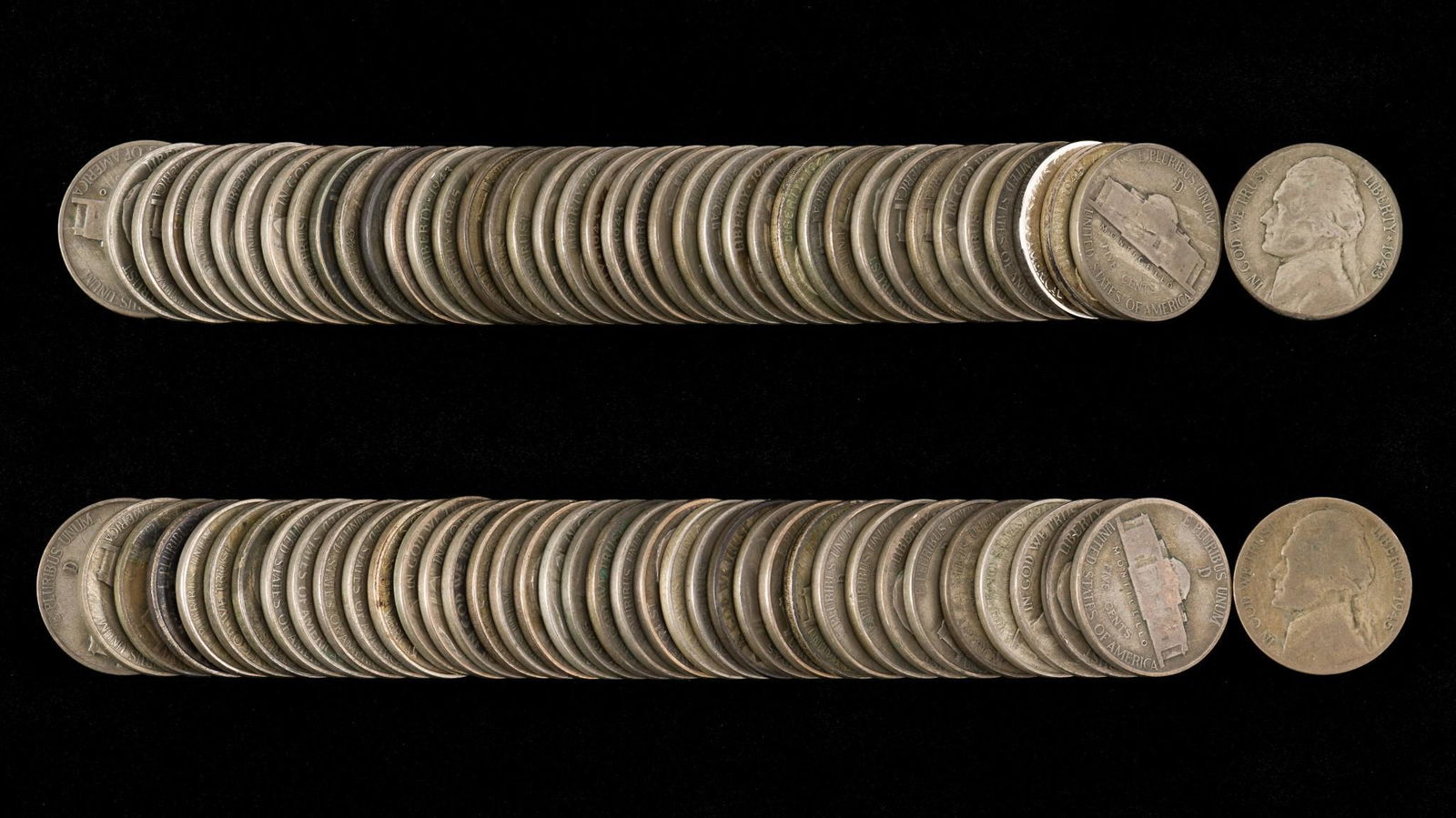 80 Silver War Nickels (1943 - 1945) (1 of 1)