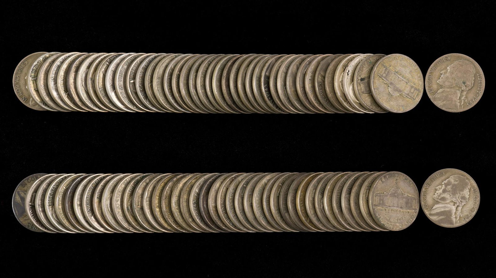 80 1943-S Silver War Nickels (1 of 1)