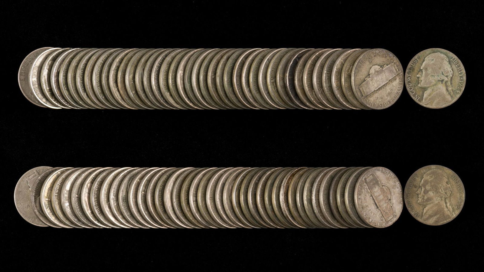80 Silver War Nickels (1943 - 1945) (1 of 1)