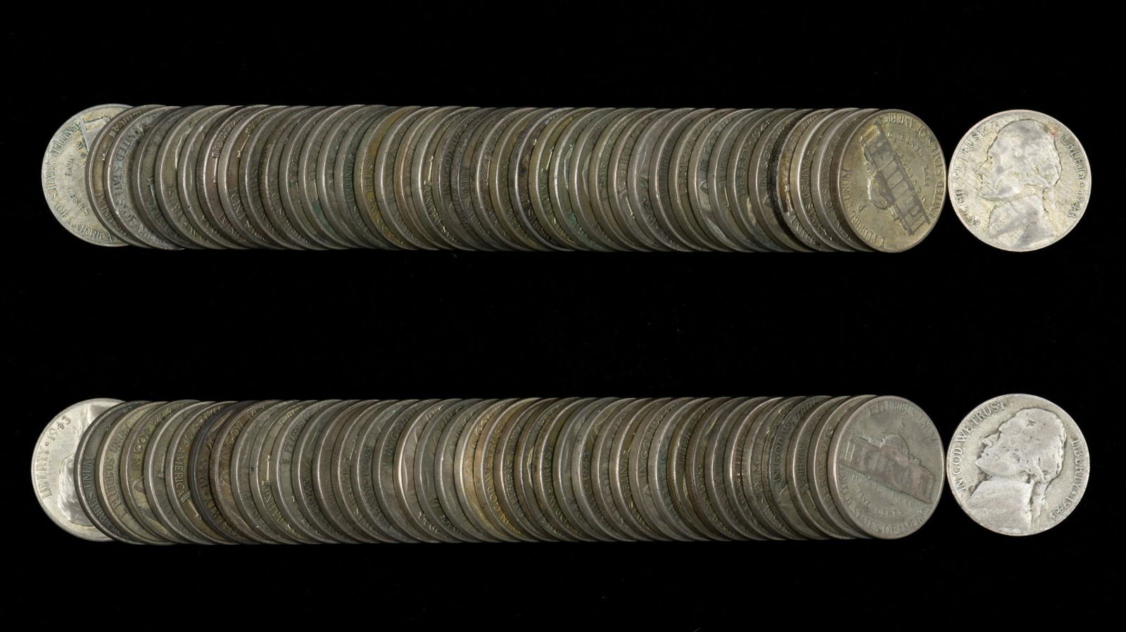 80 Silver War Nickels (1942 - 1945) (1 of 1)