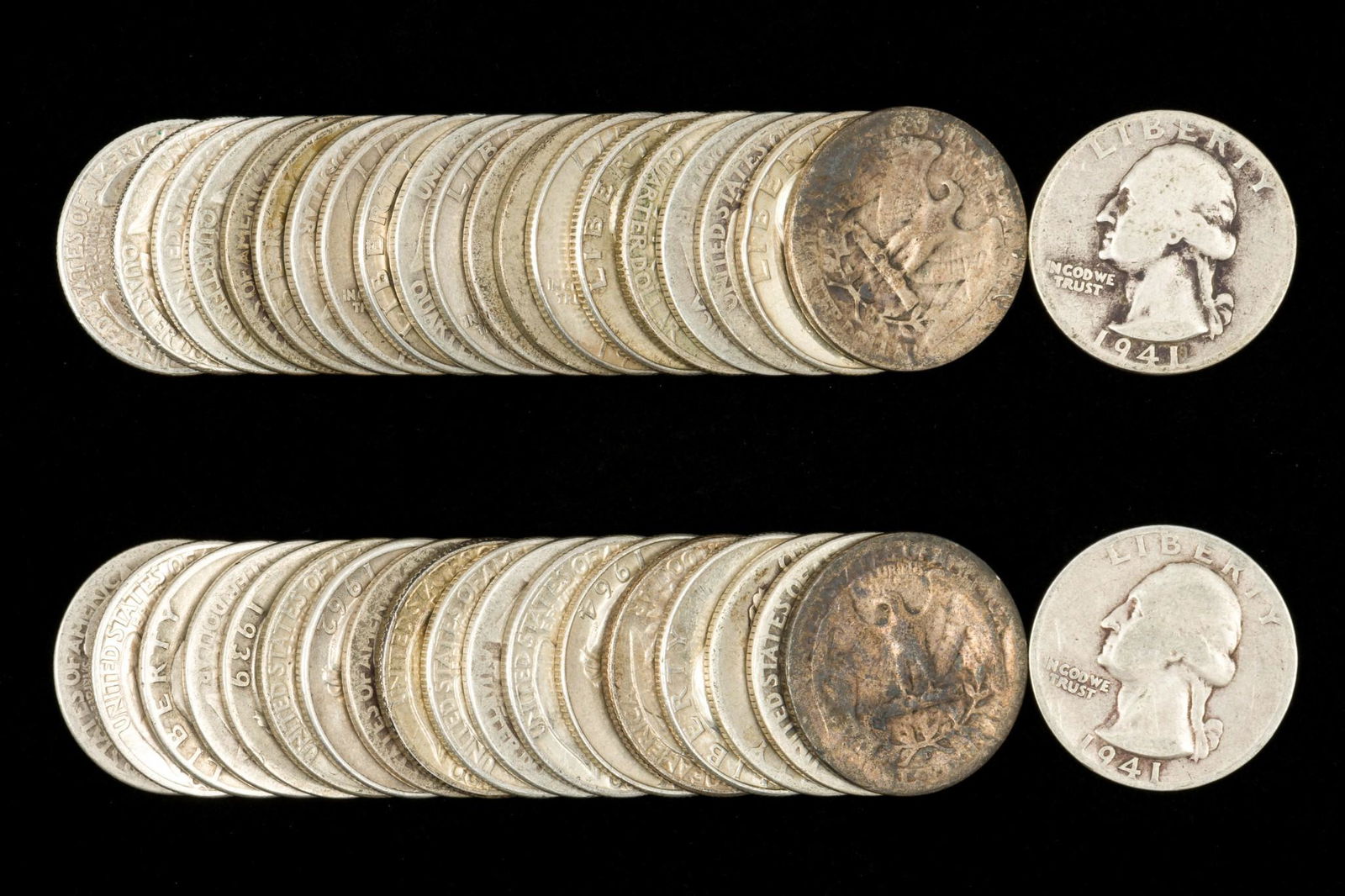 40 Washington Quarters (1935-D - 1964) (1 of 1)