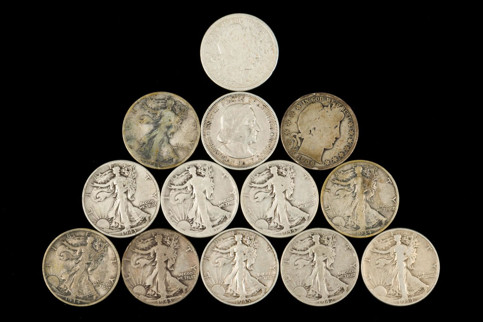 13 Half Dollars (1 of 2)