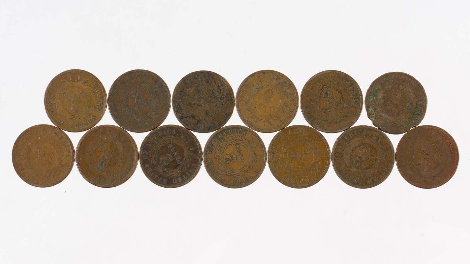 13 2 Cent Pcs (1 of 2)