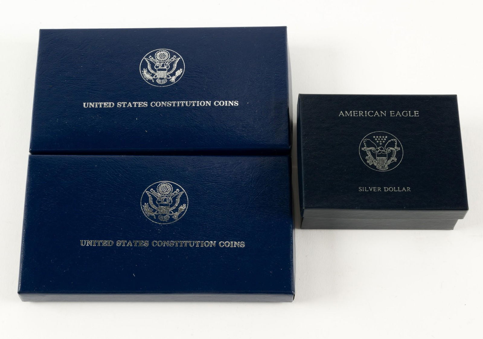 3 American Silver Dollars Incl 1991 Silver Eagle (1 of 7)