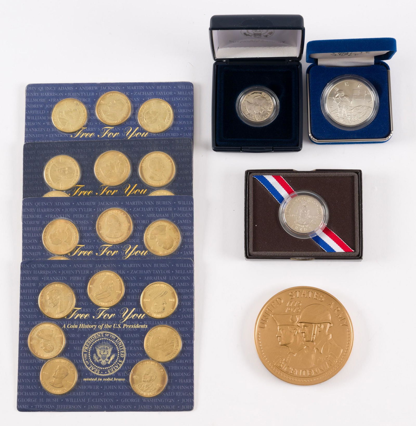 5 Items Incl 1989 Proof Congressional Half Dollar (1 of 7)