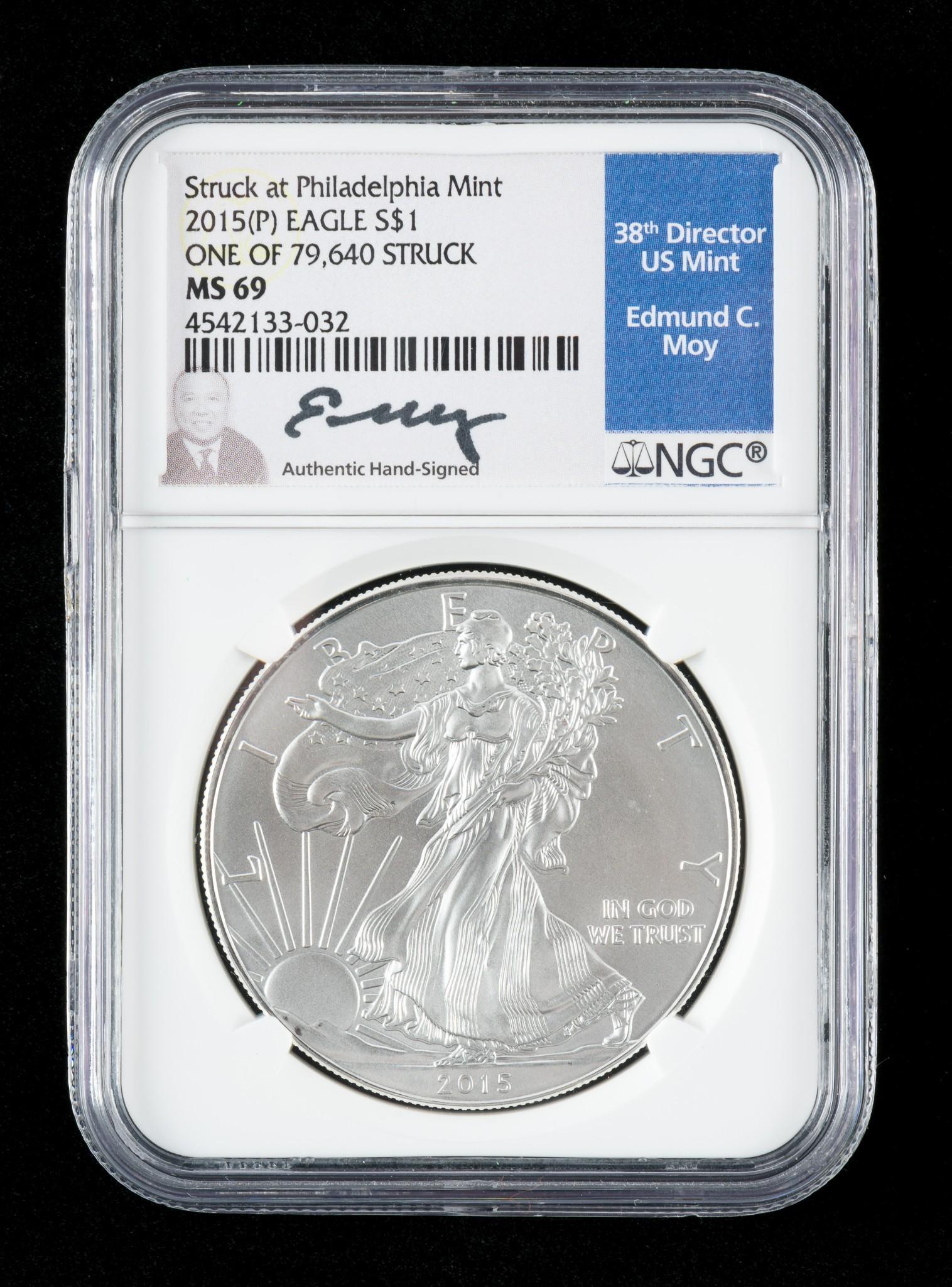 2015 American Silver Eagle NGC MS 69 (1 of 2)