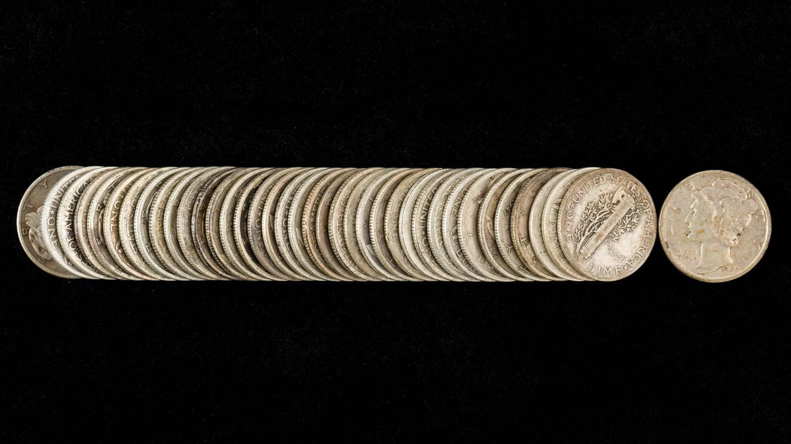 38 Mercury Dimes (1920 - 1945) (1 of 1)