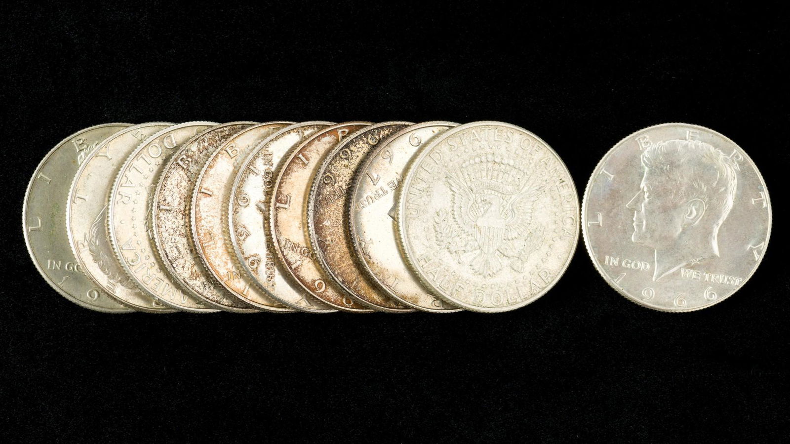 11 40% Silver Kennedy Half Dollars (1 of 1)