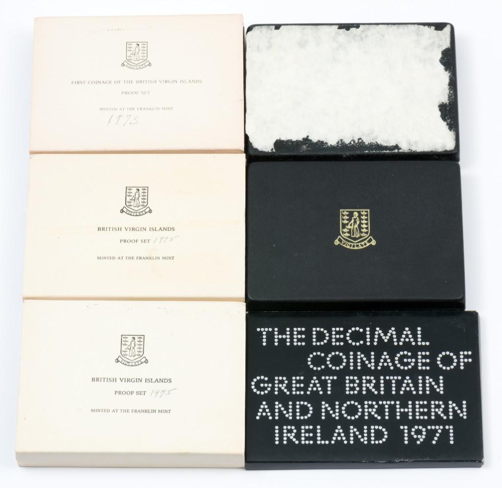 6 International Franklin Mint Proof Sets (1 of 12)
