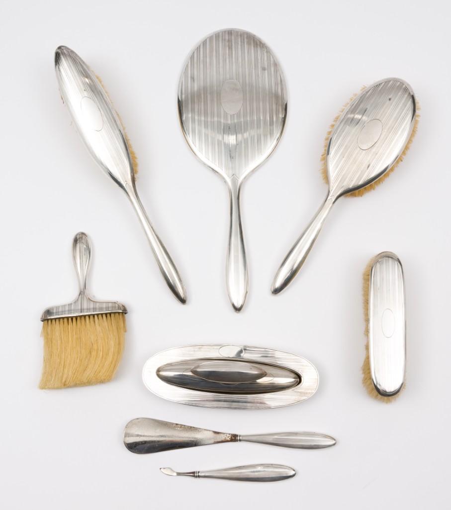 8 Pc Alvin Sterling Dresser Set (1 of 17)