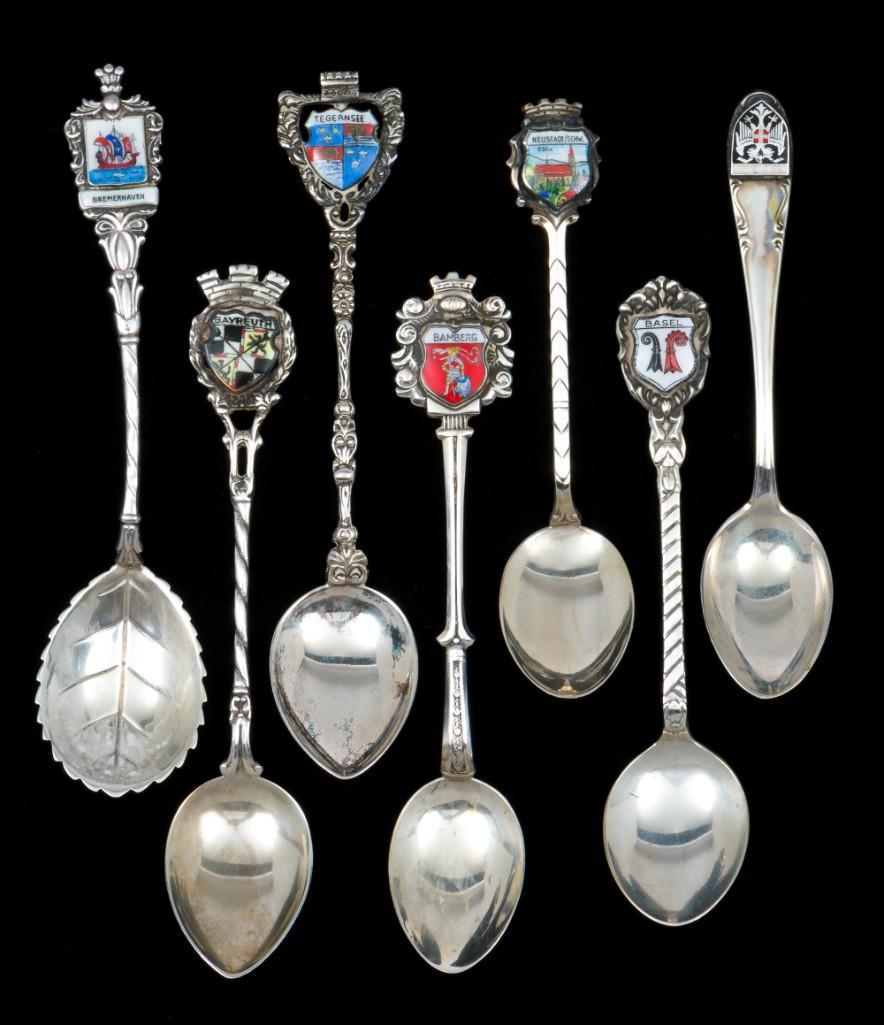 7 European Town 800 Silver Souvenir Spoons (1 of 14)