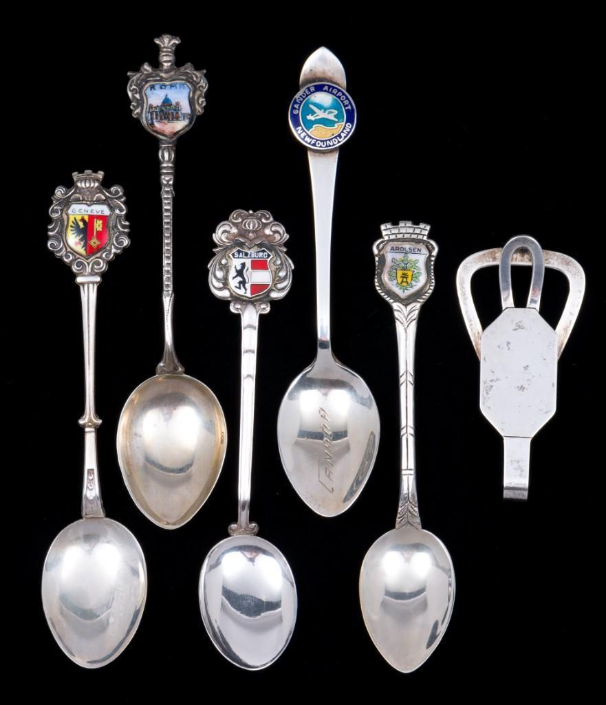 5 Souvenir Spoons and a Money Clip (1 of 19)