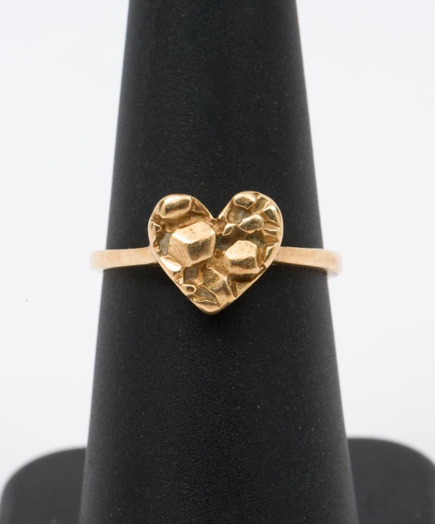 14K Gold Heart Ring (1 of 2)