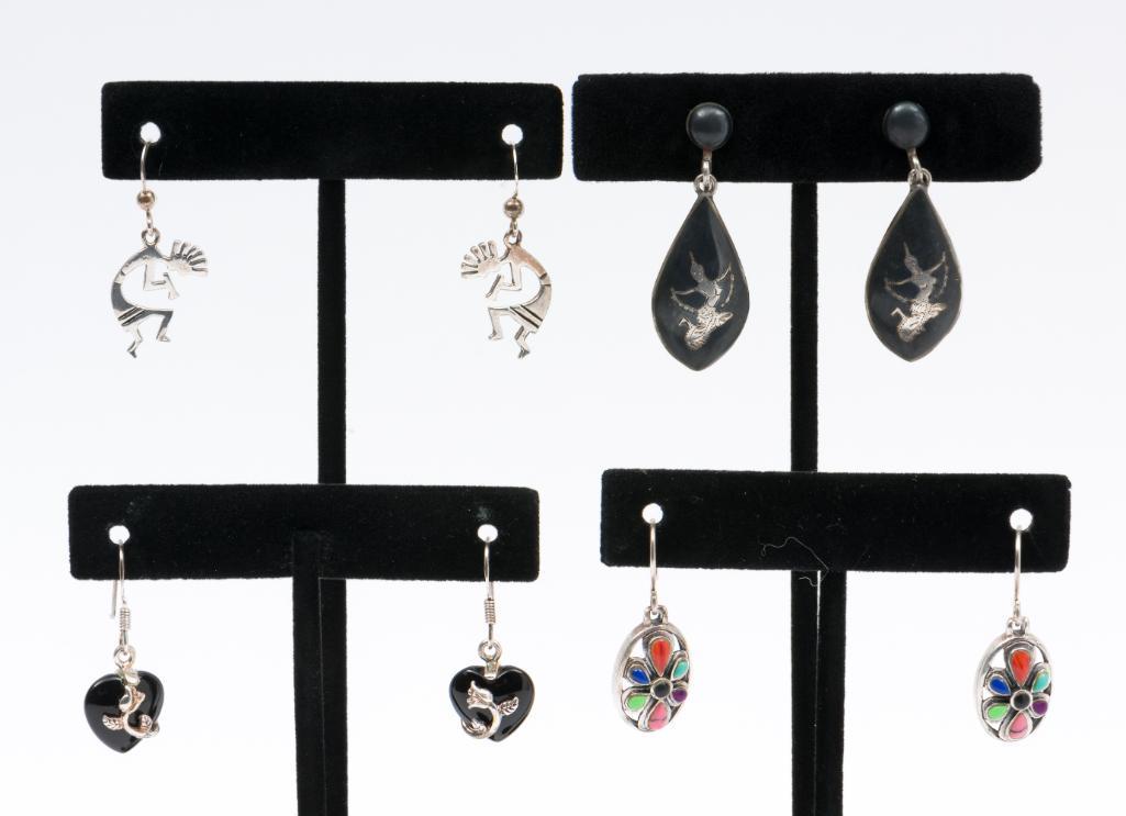 4 Pairs Sterling Earrings (1 of 12)