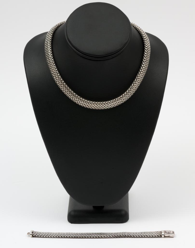 Italian Sterling Necklace & Bracelet (1 of 6)