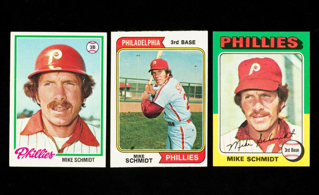 3 Mike Schmidt Topps Cards (1 of 2)