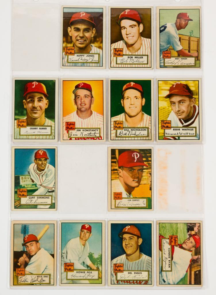 13 1952 Vintage Topps Stars Cards (1 of 2)