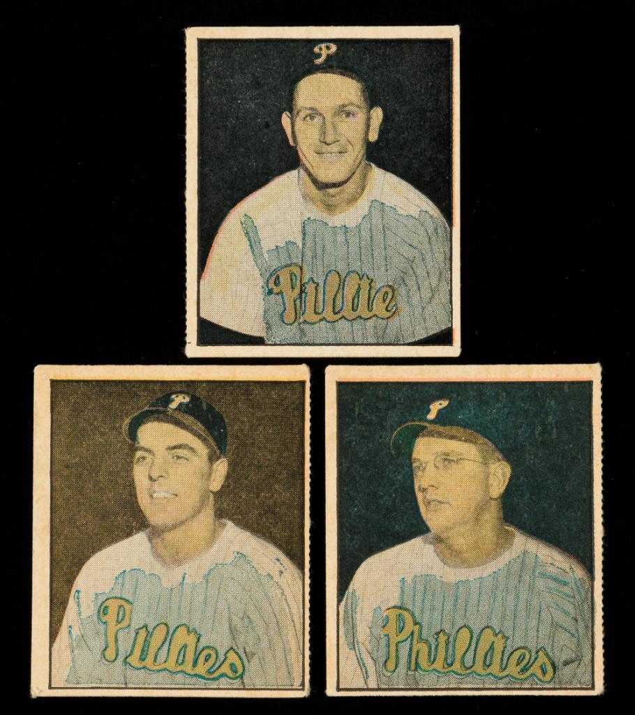 3 1951 Berk Ross Cards Incl Russ Meyer (1 of 2)