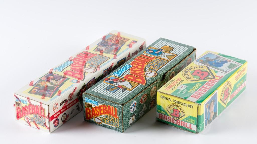 3 Baseball Card Complete Sets Incl 1989 Bowman (1 of 4)