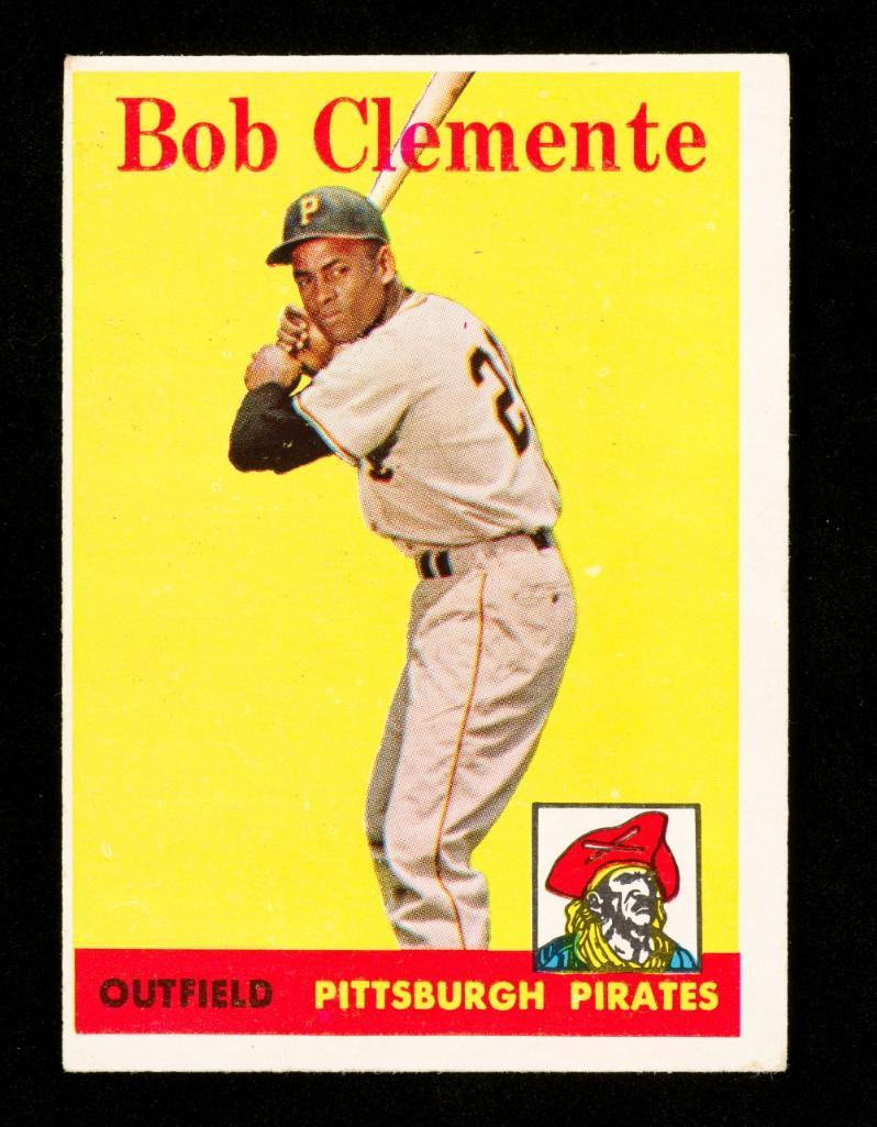 1958 Topps Roberto Clemente Card #52 (Y.L.) (1 of 2)