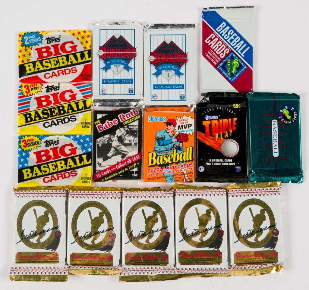 15 Unopened Baseball Packs Incl 5 1993 Ted Williams (1 of 1)