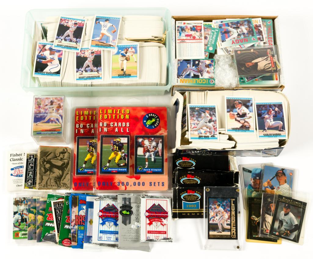 Large Collection Football & Baseball Cards (1 of 7)