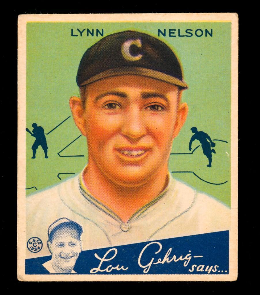 1934 Goudey Lynn Nelson Rookie Card #60 (1 of 2)