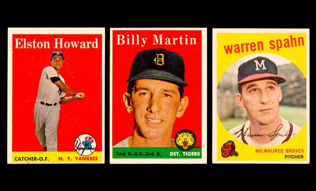 3 Topps Baseball Cards Incl 1958 Billy Martin #271 (1 of 7)