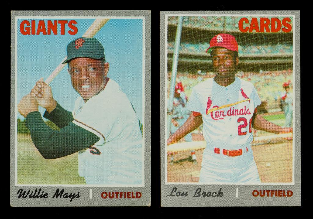 2 1970 Topps Baseball Cards Incl Mays #600 (1 of 2)