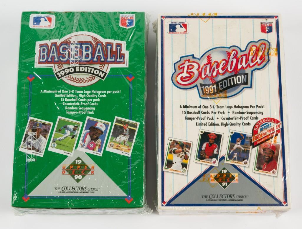 2 Unopened Baseball Card Sets Incl 1990 Upper Deck (1 of 5)